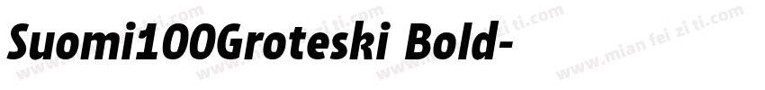 Suomi100Groteski Bold字体转换